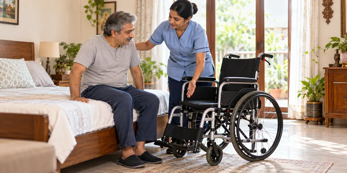 Bed से Wheelchair Transfer: मरीज की सुरक्षा कैसे रखें? cover image