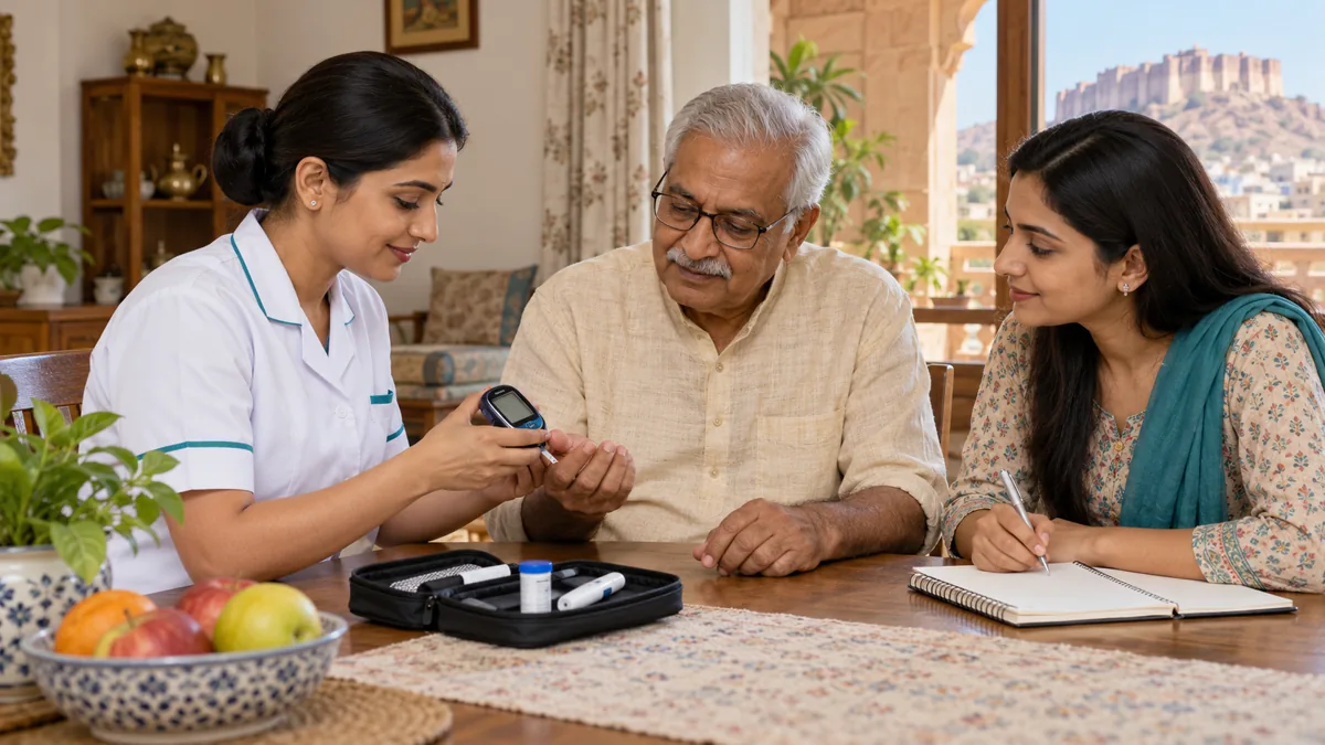 Managing Diabetes Care at Home in Jodhpur cover image